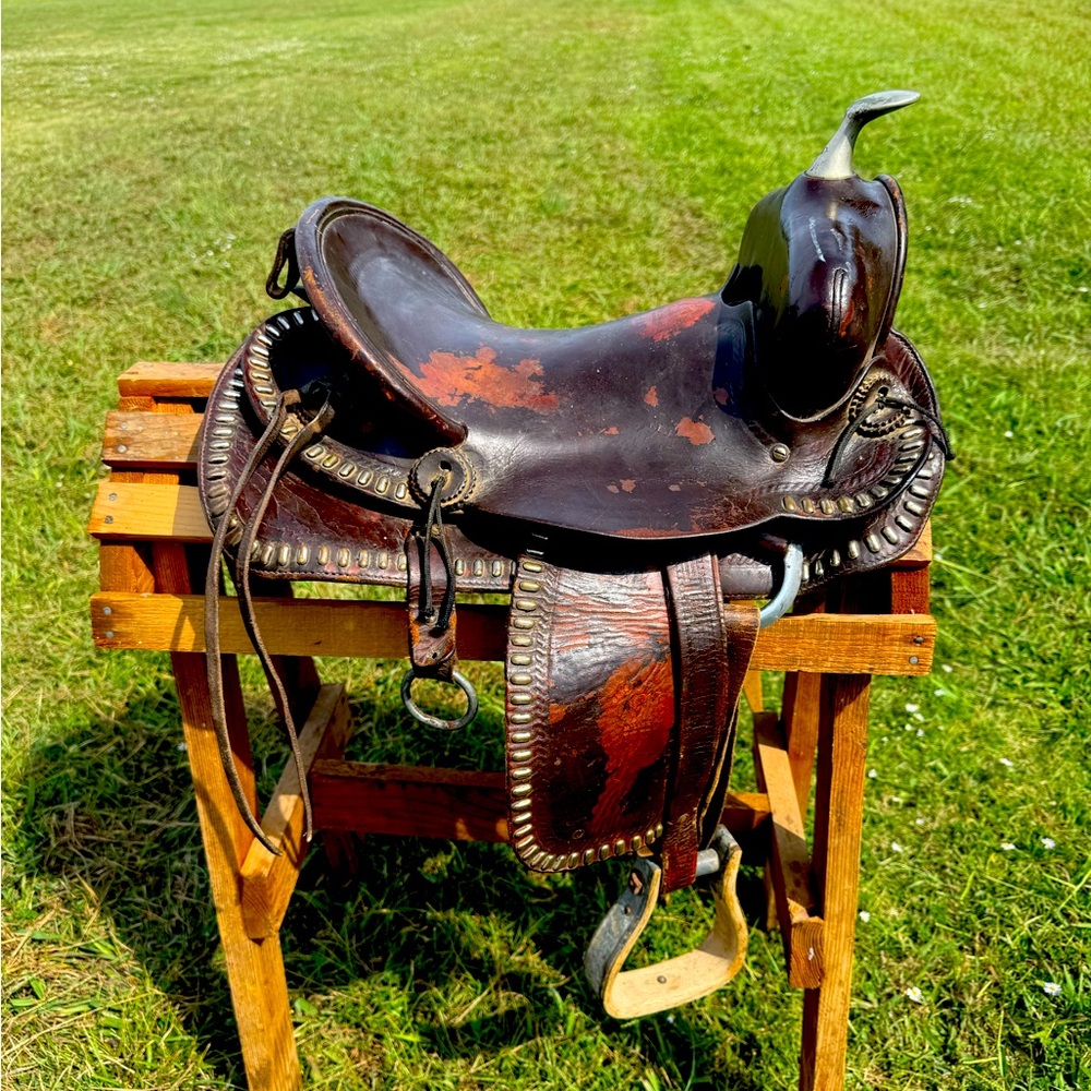 Gene Autry Kids Collectible Saddle c1950’s Miller Saddlery Vintage Horse Tack